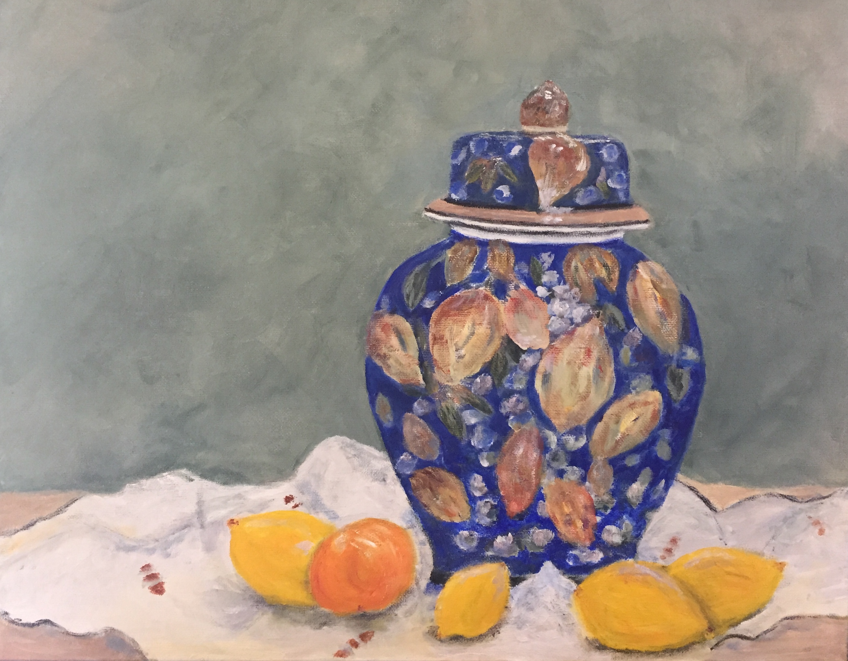 Vase and Lemons 2018